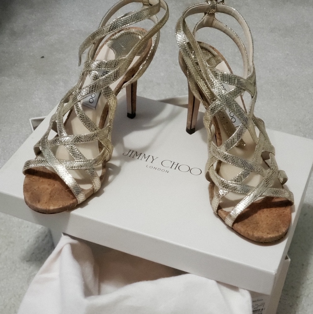 Jimmy Choo Gold Heel
